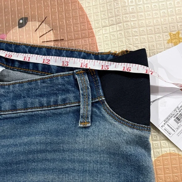 Isabel Maternity by Ingrid & Isabel Mid Blue Boyfriend Maternity Jeans - Picture 5 of 7